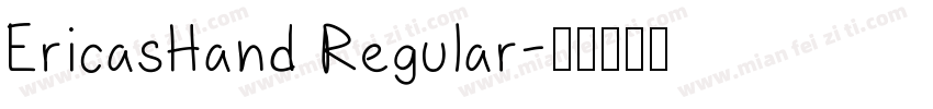 EricasHand Regular字体转换